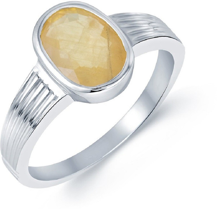 Pukhraj ring in silver new arrivals