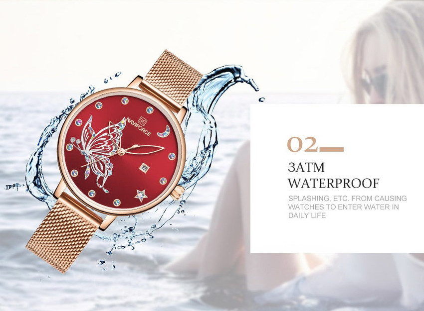 NAVIFORCE NF 5011 RGR Naviforce NF 5011 Analog Wrist Watch For
