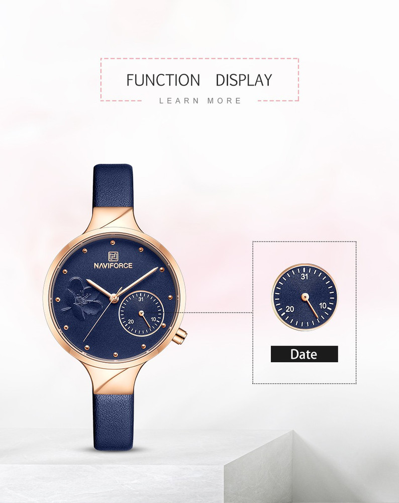 NAVIFORCE NF 5001L RGBEBE Naviforce NF 5001 Analog Wrist Watch For