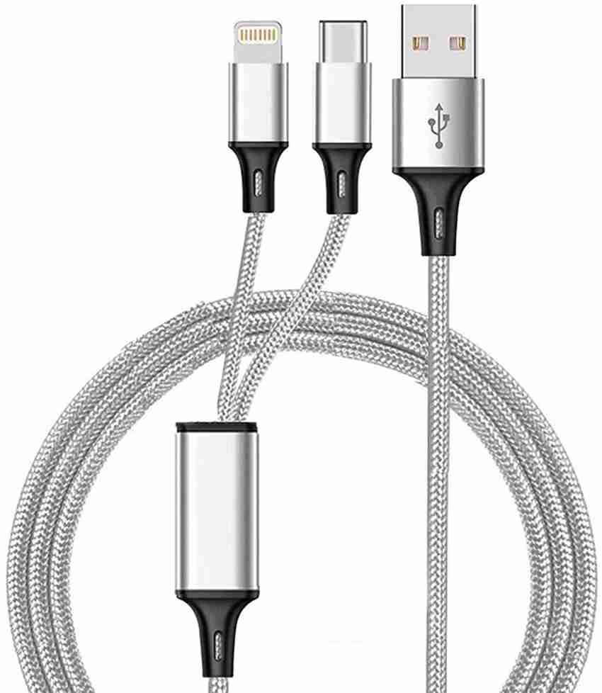 Fast Charging 2 in 1 Multi Charging Cable USB Type C & Apple