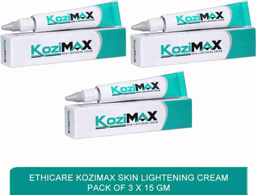 ethicare Kozimax skin lightening cream dermatologist recommended