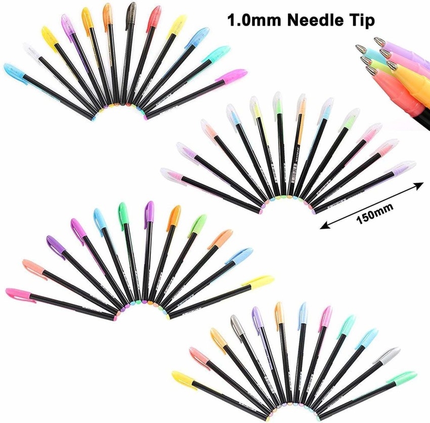 ShopNGift 48 Pc Gel Pens Set Color Gel Pens,Glitter, Metallic