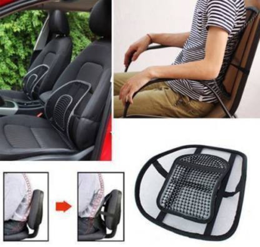 Car Seat Chair Back Cushion Mesh Lumbar Back Brace Car Seat Chair Cushion  Massage Back Cushion Pad Support Home Office - AliExpress