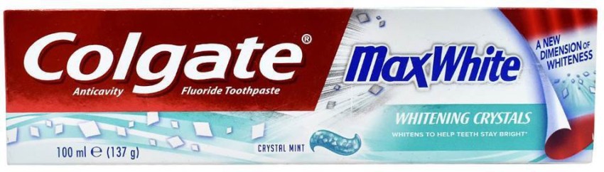 Whitening Toothpaste Colgate Max White White Crystals