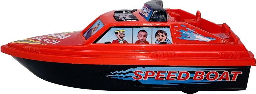 Gift Box 2 Small Size Plastic Made Indian Miniature Model Speed Boat Toy  For Children, Playing Toys For Babies And Kids, Very Small Size, Made In  India