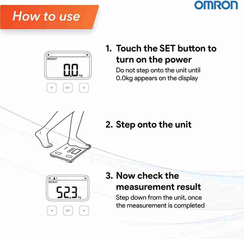 Omron HBF-214-W Karada Scan Body Composition Scale - White