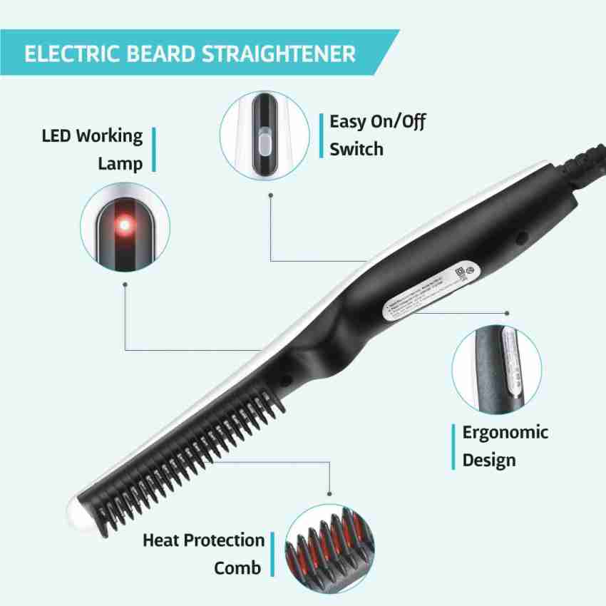 Beard straightening comb india best sale