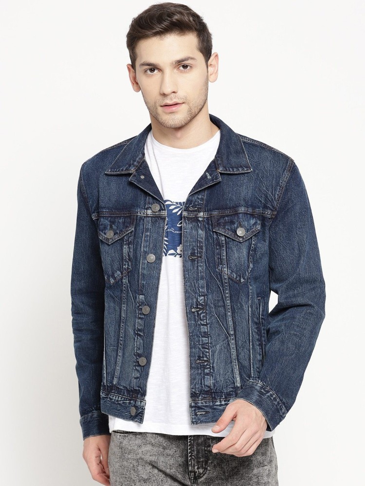 Black denim outlet jacket american eagle