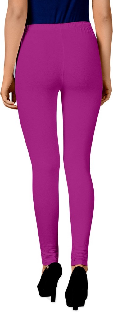 Cotton Ankle Leggings - Purple - New In - Fabrika16