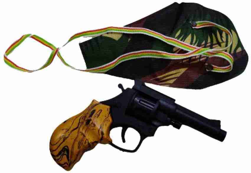 Dhinchak Plastic Roll Cap Diwali Toy Gun for Kids with holster