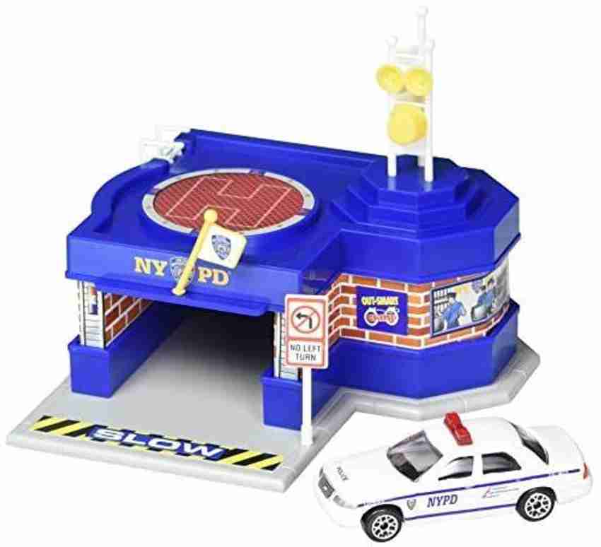 Daron World wide NYPD Mini Police Station with 1 Vehicle NYPD