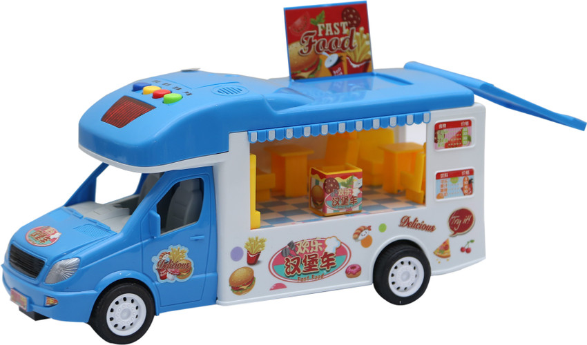 Blue food outlet truck toy