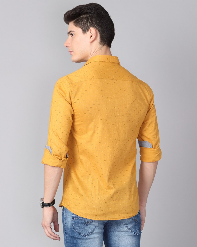 Mustard yellow shirt outlet outfit men