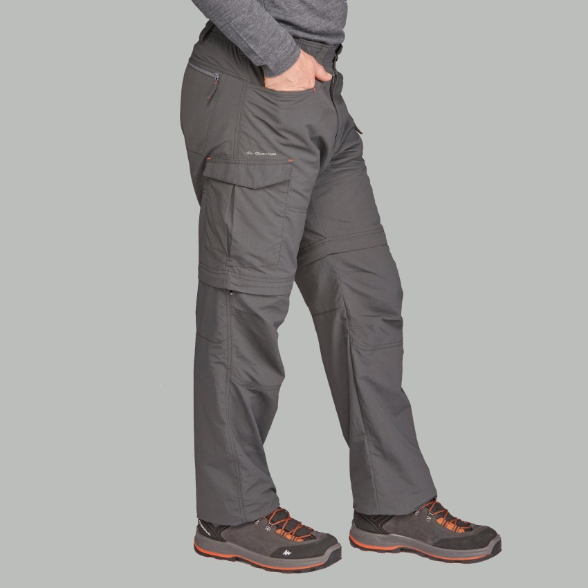 Buy Quechua MH150 Mens Modulable Mountain Hiking Trousers  Grey EU 48  Online at Low Prices in India  Amazonin
