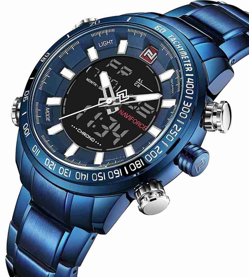 NAVIFORCE NF9093 Blue NF9093 Analog Digital Watch For Men Buy NAVIFORCE NF9093 Blue NF9093 Analog Digital Watch For Men NF9093 Blue Online at Best Prices in India Flipkart
