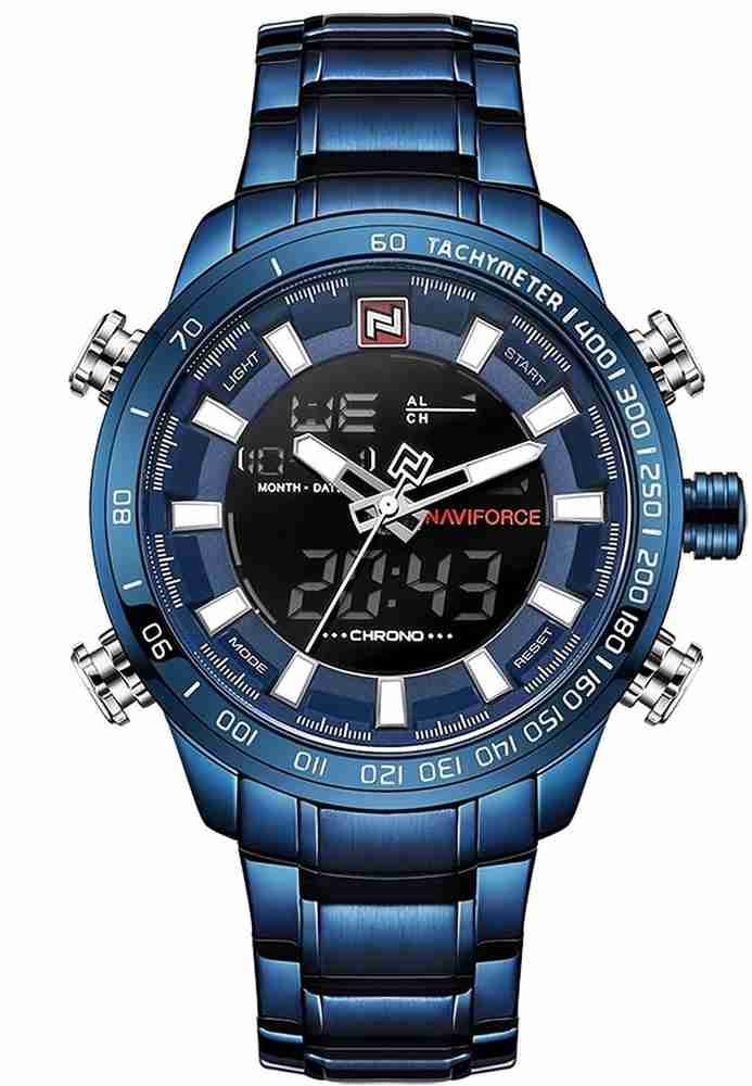 NAVIFORCE NF9093 Blue NF9093 Analog Digital Watch For Men Buy NAVIFORCE NF9093 Blue NF9093 Analog Digital Watch For Men NF9093 Blue Online at Best Prices in India Flipkart