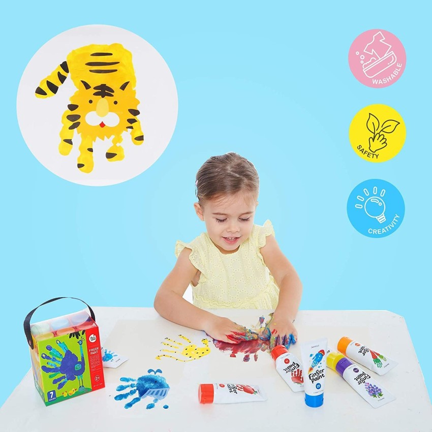  Jar Melo Safe Finger Paints for Toddlers, Non Toxic