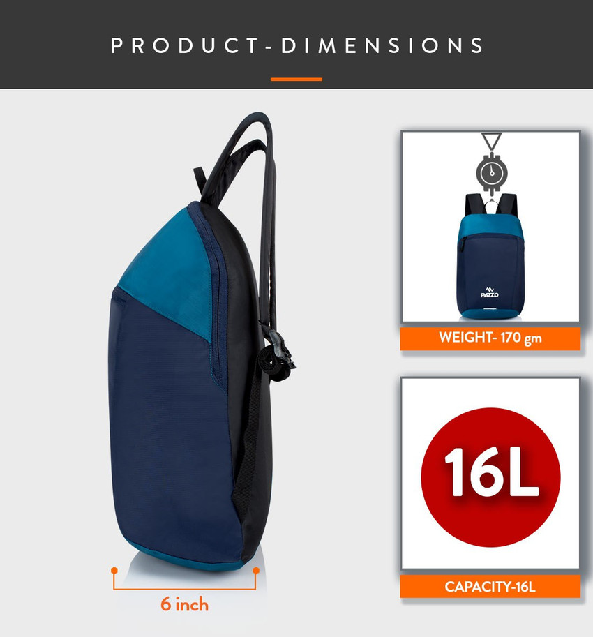 PAZZO Small Size Bag for Daily use 16 L Backpack