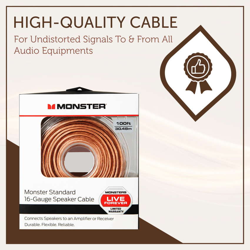 Monster 100' Standard Speaker Cable