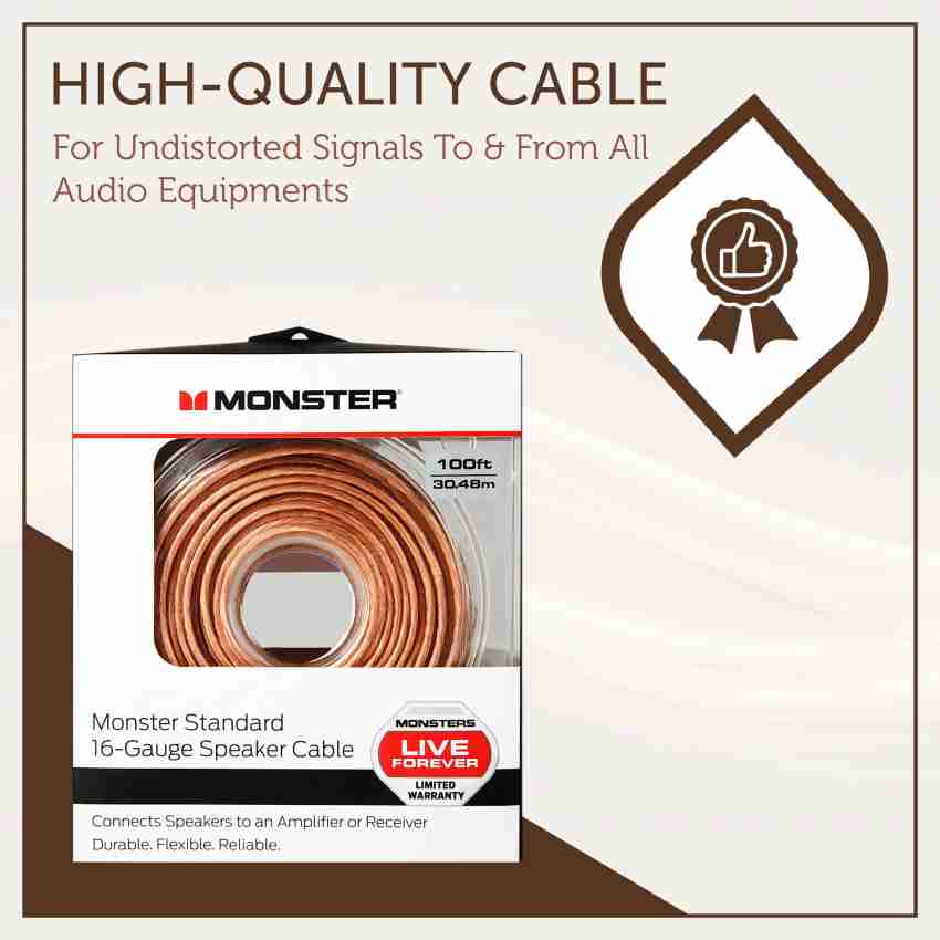 Monster 100-ft Audio Cable in the Audio Cables department at