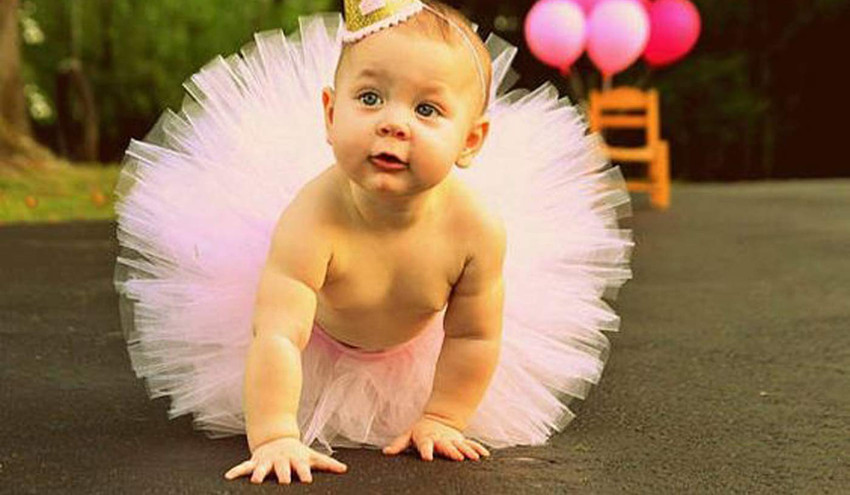 DECOR MY PARTY Light Pink Baby Girl Skirt Net Veil Skirts For Kids