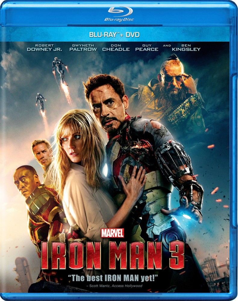 Iron Man 3 Blu ray Blu ray DVD Price in India Buy Iron Man 3