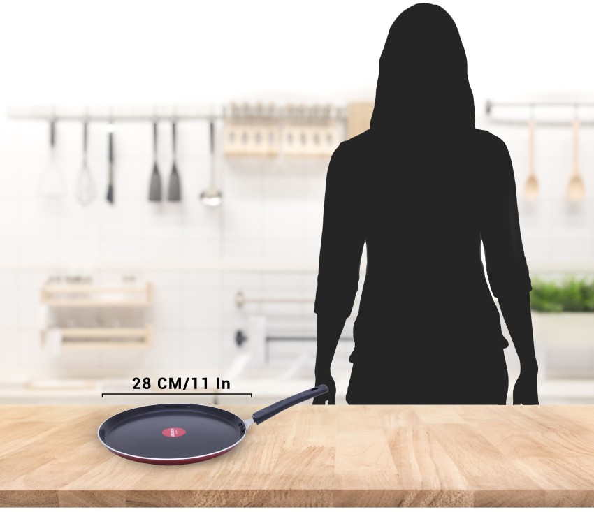 Buy Tibros Cast Iron Tawa - Induction Base, Dishwasher & Microwave Safe, 28  cm, With Handle, Sidh 21 Tawa 28 Cm Online at Best Price of Rs 2750 -  bigbasket