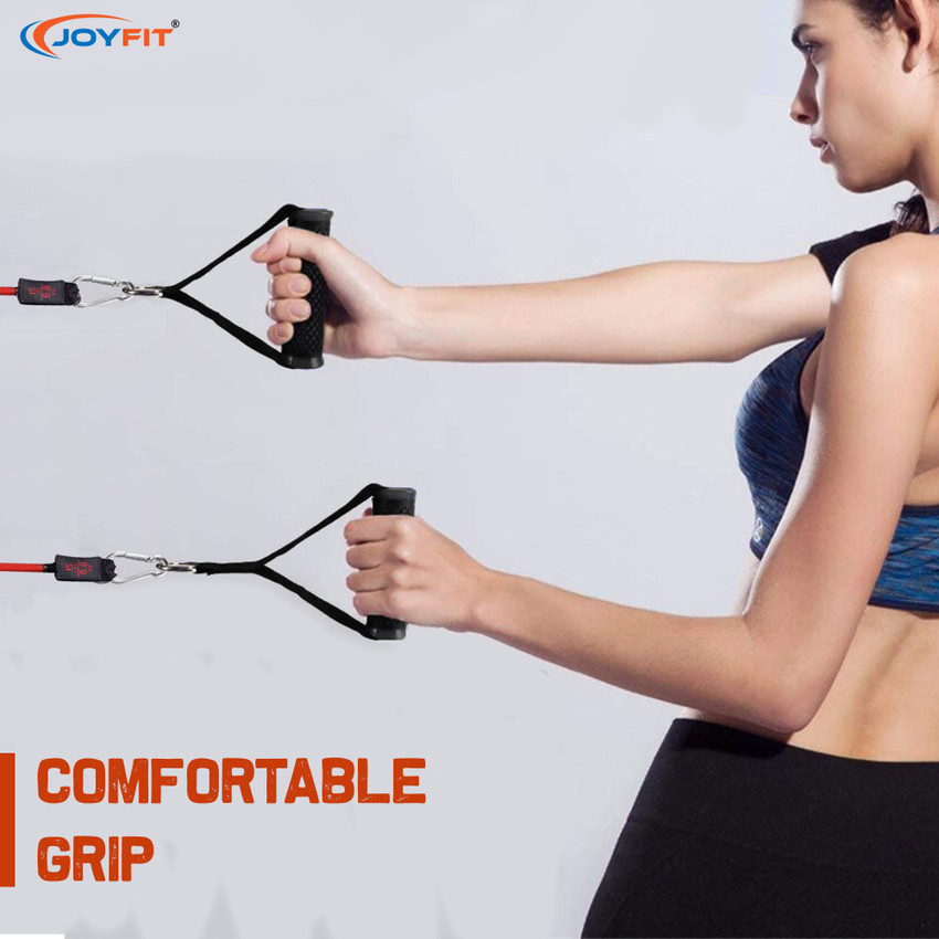Joyfit Gym Handles with Solid ABS Core Metal D Rings Nylon Webbing for Cable Machines Resistance Tube Buy Joyfit Gym Handles with Solid ABS Core Metal D Rings Nylon Webbing for