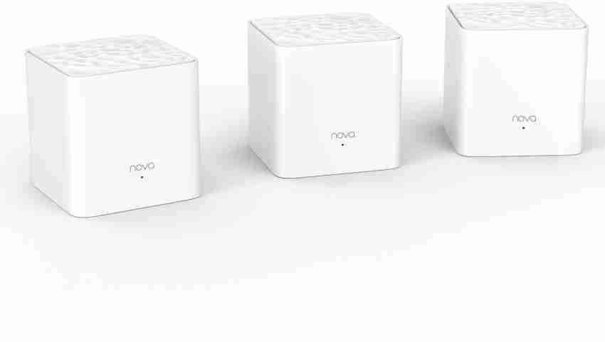 TENDA Nova MW3 (3-Pack) Whole Home Mesh 1200 Mbps Mesh Router (White, Dual  Band) 1200 Mbps Mesh Router - TENDA 