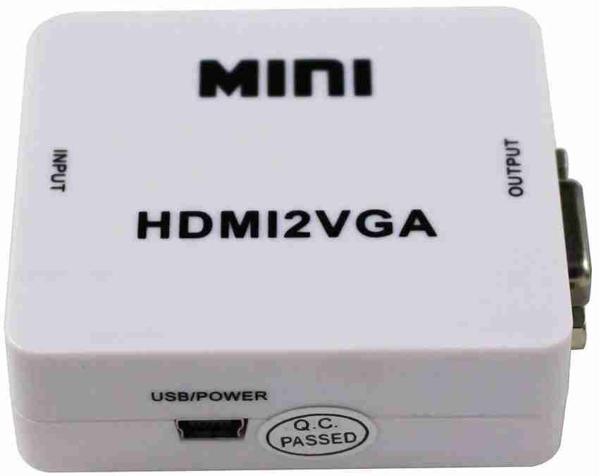 Tobo TV out Cable Mini HDMI to VGA Converter with Audio HDMI2VGA