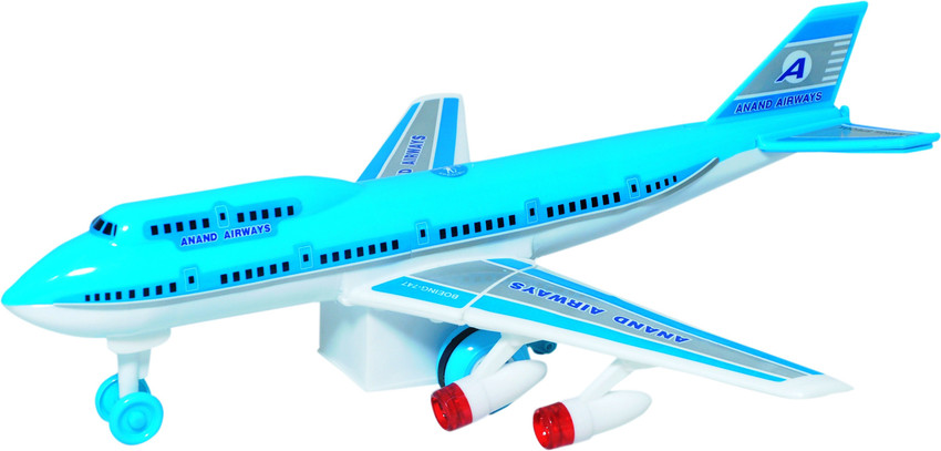 Dolfin Sky Blue Boeing 747 Airways Friction Power Toy for Kids
