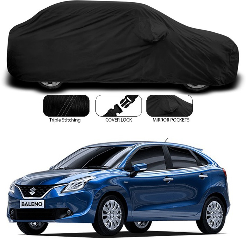 SEBONGO Car Cover For Maruti Suzuki Baleno With Mirror Pockets Price in India Buy SEBONGO Car Cover For Maruti Suzuki Baleno With Mirror Pockets online at Flipkart