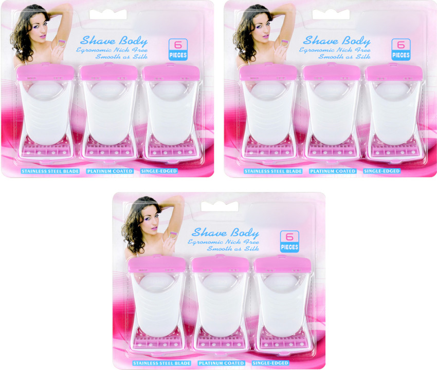 ECOBELL Women s Set of 18 Hair Removal For Shaving Blades Safety