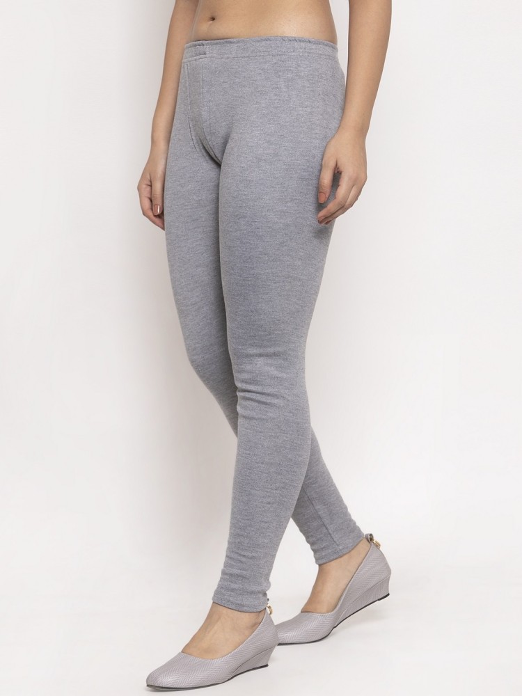 Woolen legging tight ankle length BLACK & Grey