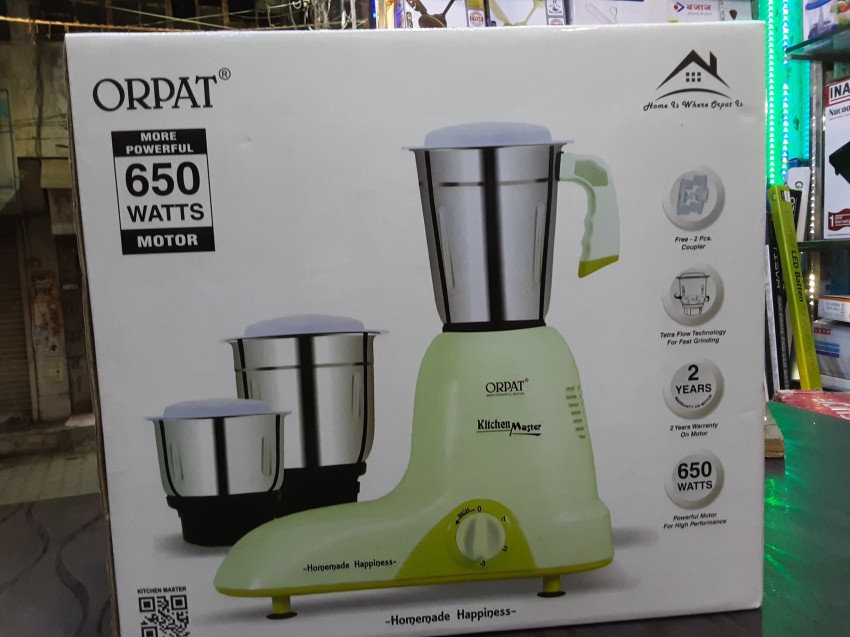 Orpat Compact Design With Elegant Look 3 Speed Kitchen Master Mixer Grinder