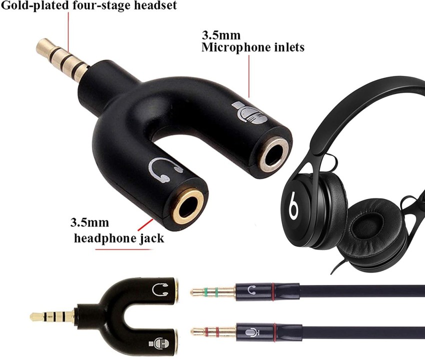 Mic and headphone online jack combiner