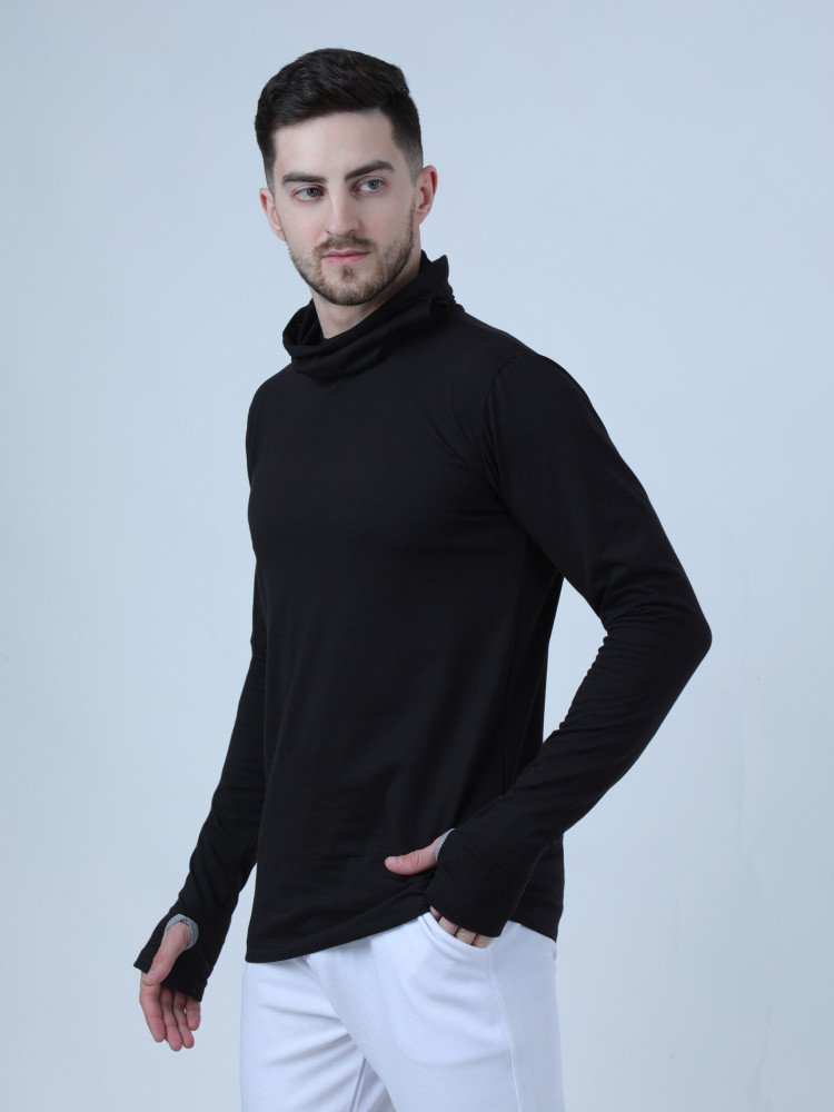 Black turtleneck outlet t shirt mens