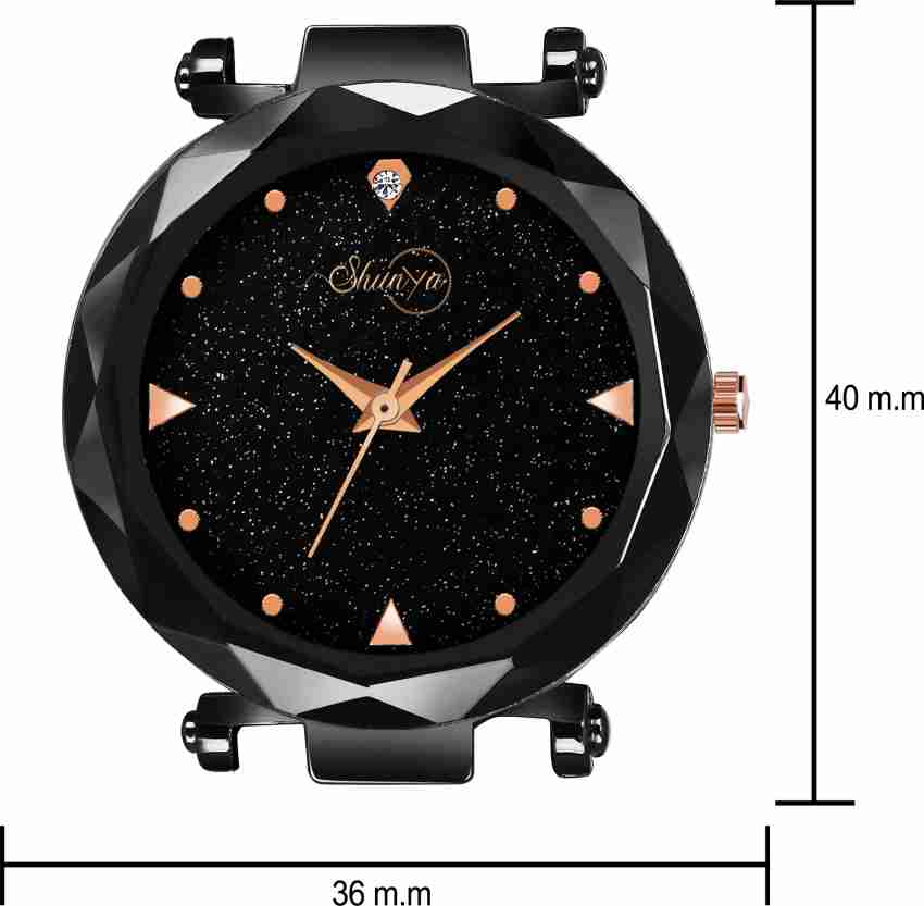 Shunya 429 Black Hart Bracelet Analog Watch For Girls Buy