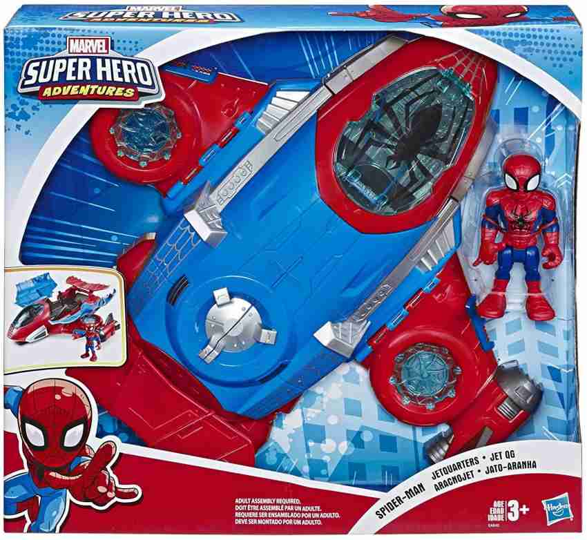 Marvel Super Hero Adventures Figuras y Jetquarters Multipack, 3 figuras de  acción y 3 vehículos, juguetes de 5 pulgadas para niños a partir de 3 años
