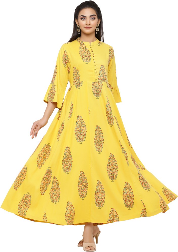 Yellow kurtis sale in flipkart