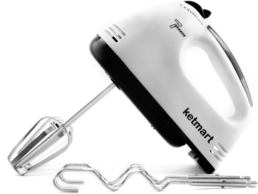 Buy GaxQuly 7 Speed Hand Mixer with 4 Pieces Stainless Blender, Egg Bitter,  Egg Cake/Cream Mix, Food Blender, 300 Watt Egg Beater (White) Online at Low  Prices in India - Amazon.in