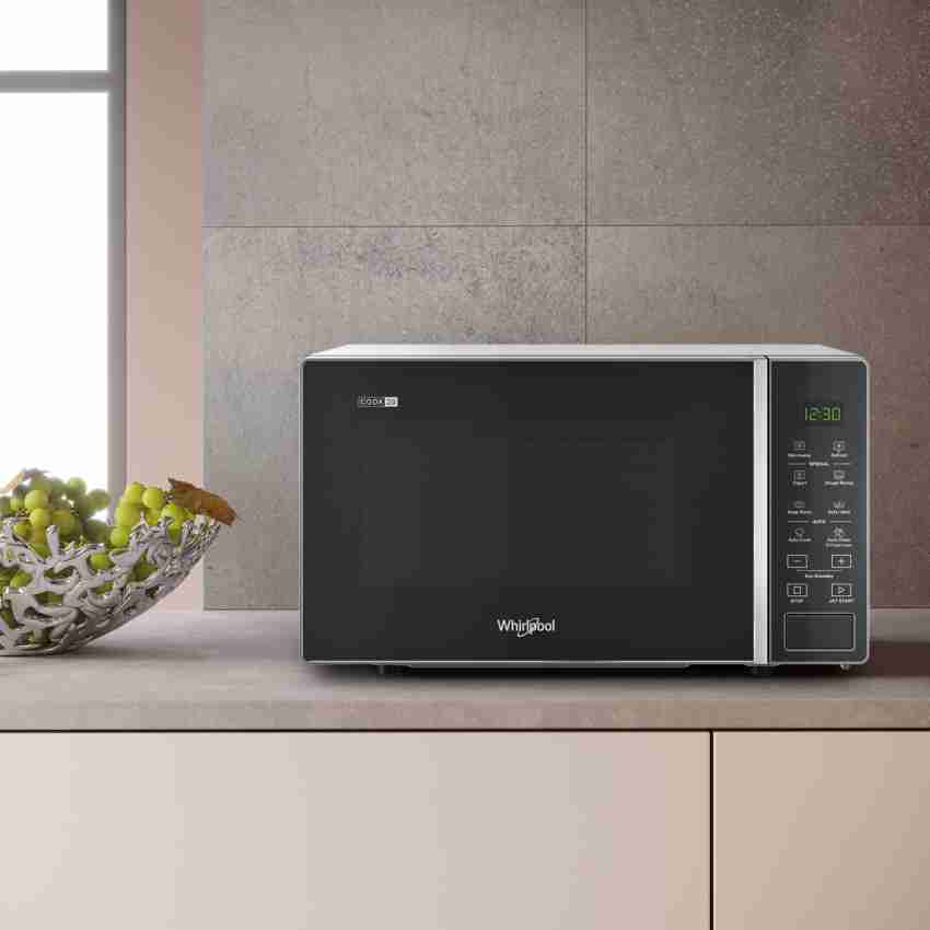 whirlpool 20l solo microwave black