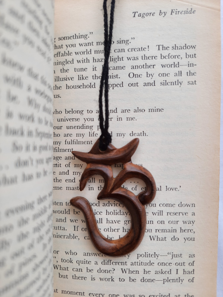 Wooden om pendant best sale