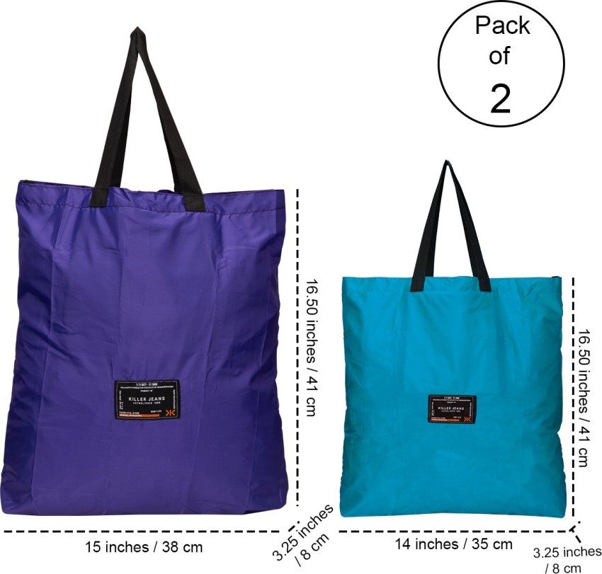 Reusable and Folda'ble Fabric Tote Bags for Travel, Gym, Yoga