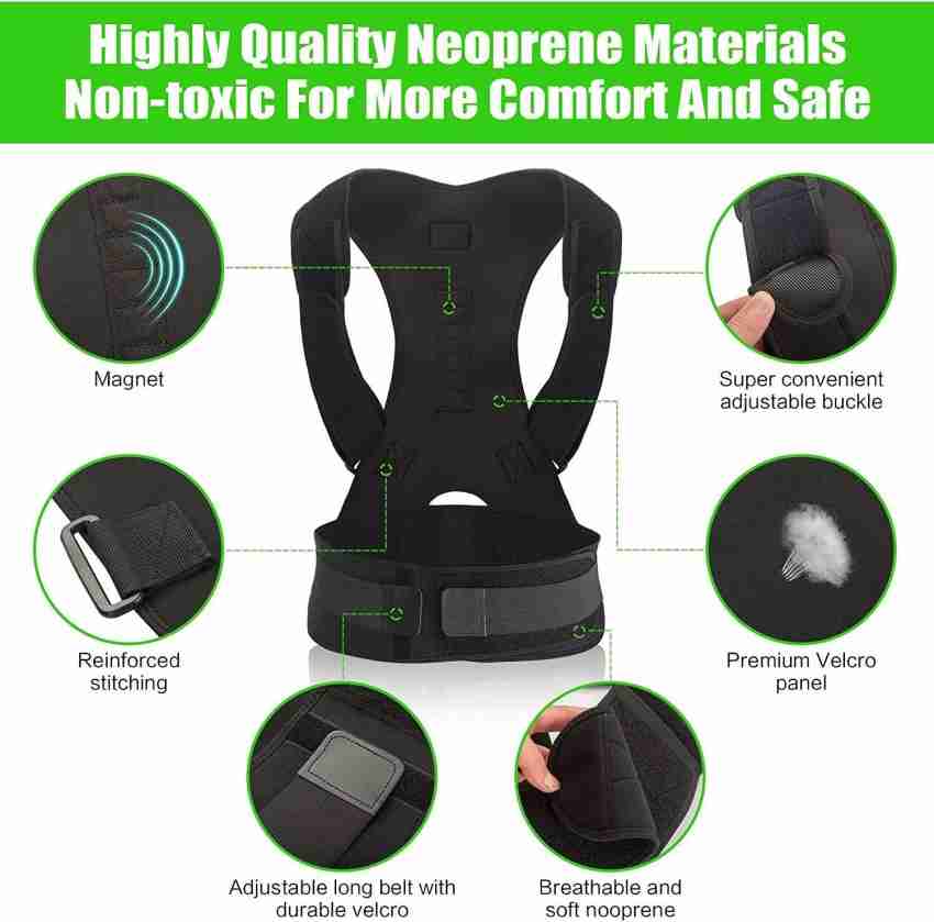Buy kossto Magnetic Therapy Posture Corrector, Shoulder Back Support Belt  for Men and Women Posture Corrector Online at Best Prices in India -  Fitness, Running, Hiking