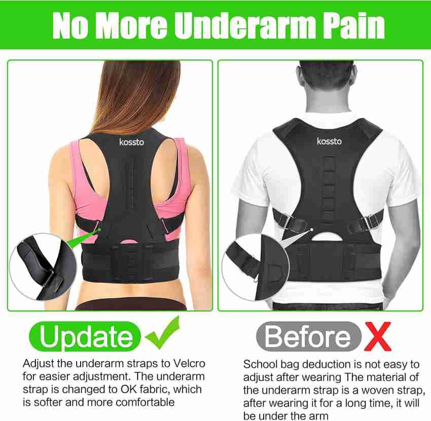 Kossto Silicon Magnetic Back Brace Posture Corrector Therapy