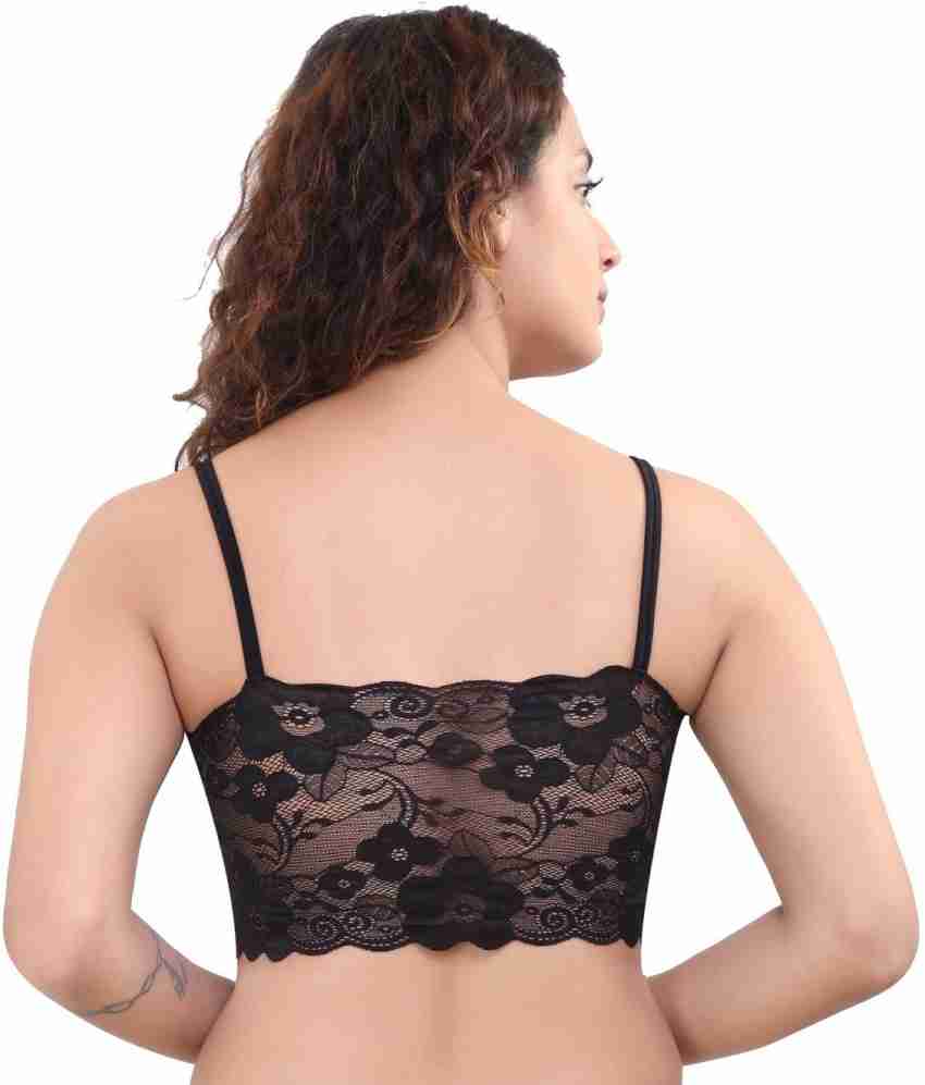 PLUMBURY FLORAL LACE BRALETTE BRA Women Bralette Lightly Padded Bra - Buy  PLUMBURY FLORAL LACE BRALETTE BRA Women Bralette Lightly Padded Bra Online  at Best Prices in India