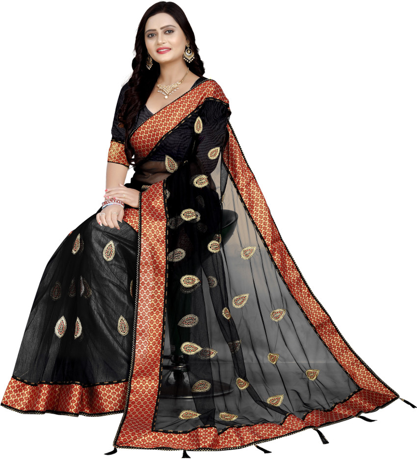 OnlineSell Embroidered Bollywood Net Saree