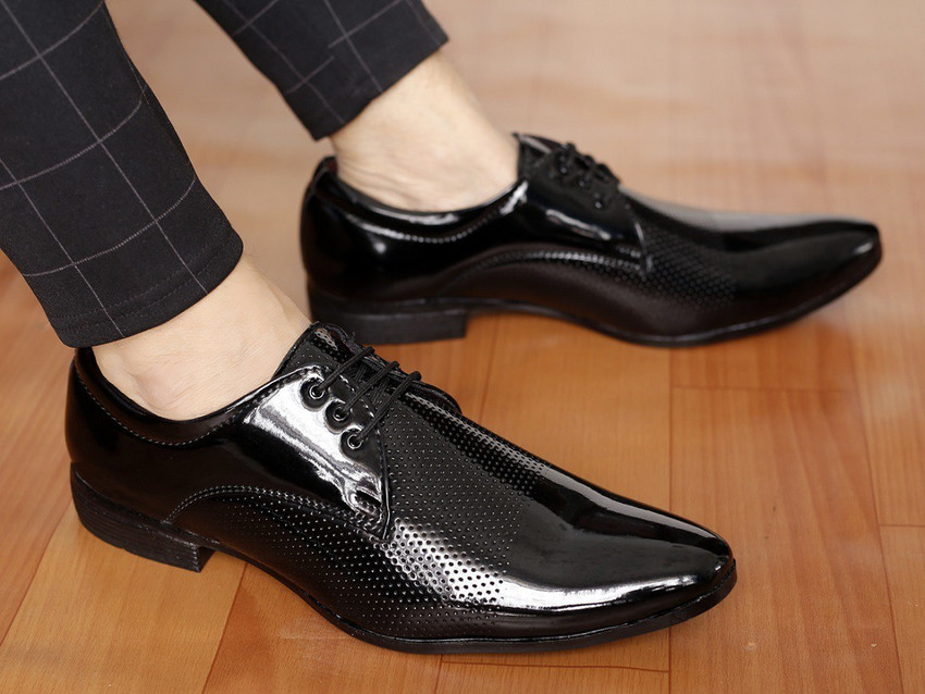 Buy Englewood Black Shoes Me s Dress shoes Synthetic Leather