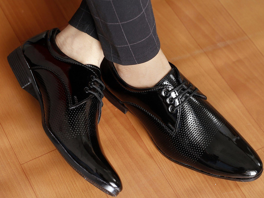 Buy Englewood Black Shoes Me s Dress shoes Synthetic Leather